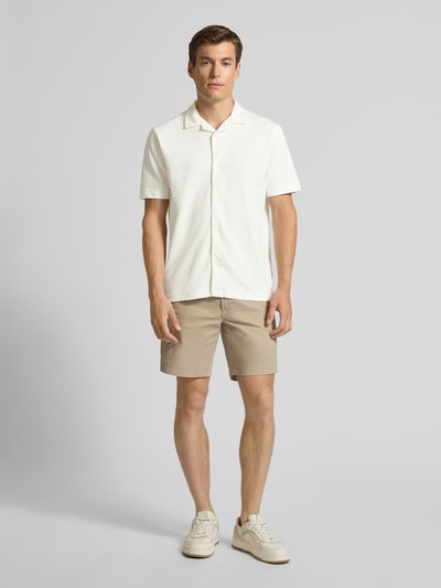 Marc O'Polo Regular Fit Freizeithemd aus Baumwoll-Mix Offwhite 1