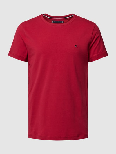 Tommy Hilfiger T-Shirt mit Label-Detail Kirsche 2