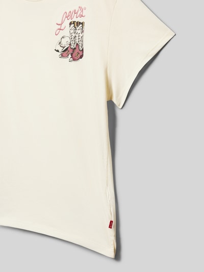 Levi’s® Kids T-shirt o kroju oversized z okrągłym dekoltem Złamany biały 2