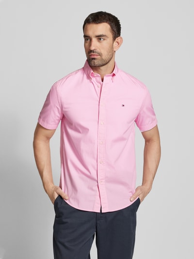 Tommy Hilfiger Regular Fit Freizeihemd mit Button-Down-Kragen Modell 'FLEX' Rosa 4