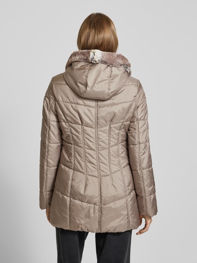 Betty Barclay Steppjacke mit Zweiwege-Reißverschluss Taupe 5