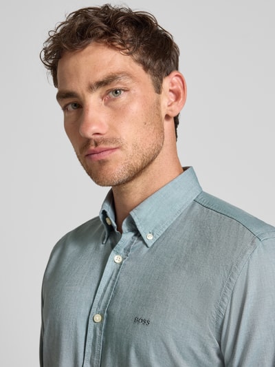 BOSS Orange Regular Fit Freizeithemd aus reiner Baumwolle Modell 'RICKERT_M' Lind 3