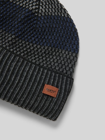 Barts Czapka beanie z naszywką z logo model ‘MIGUEN’ Czarny 2