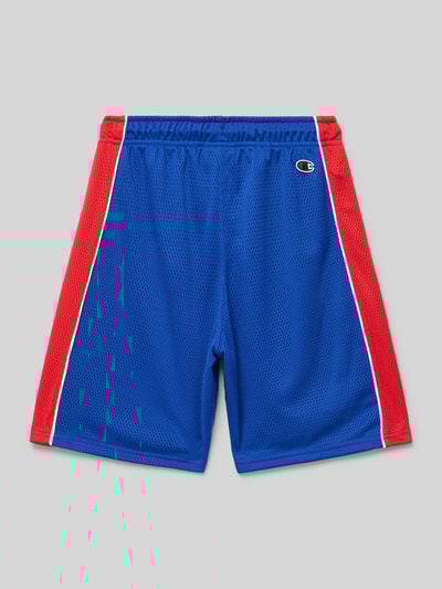 CHAMPION Regular Fit Sweatshorts mit Label-Print Royal 3