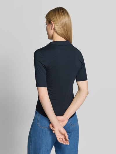 Marc O'Polo regular fit 3/4-shirt van viscosemix Marineblauw - 5