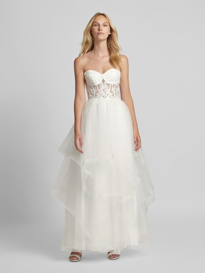 Unique Brautkleid in Bandeau-Form Offwhite 4