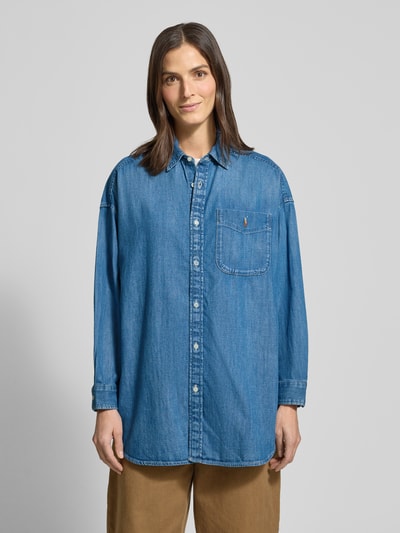 Polo Ralph Lauren Oversized overhemdblouse in denimlook Jeansblauw - 4