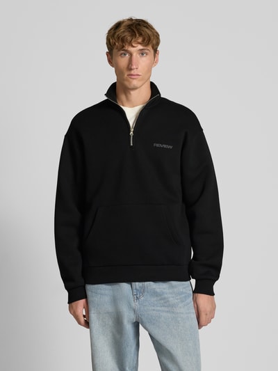 REVIEW Bluza ze stójką i zamkiem błyskawicznym Czarny 4