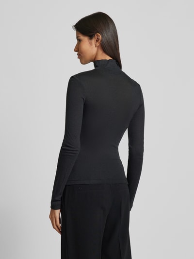 Guess Shirt met lange mouwen en turtleneck, model 'ANITA' Zwart - 5