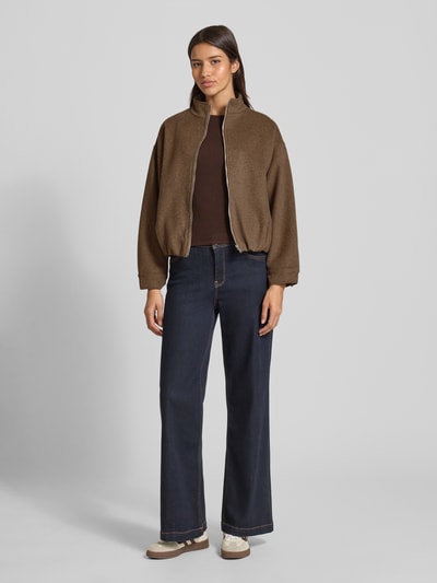 Neo Noir Bomberka ze stójką model ‘Florine’ Jasnobrązowy 1