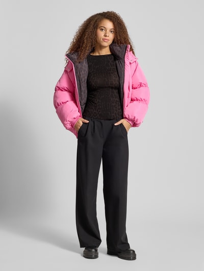 OH APRIL Longsleeve mit Raffungen Modell 'Maeve' Dunkelbraun 1