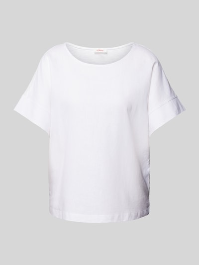 s.Oliver RED LABEL T-shirt z okrągłym dekoltem Biały 2