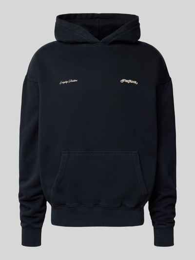 Pegador Oversized Hoodie mit Logo- und Statement-Print Black 2