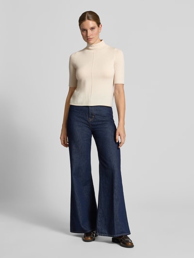 Christian Berg Woman Strickpullover aus Kaschmir mit 1/2-Arm Offwhite 1