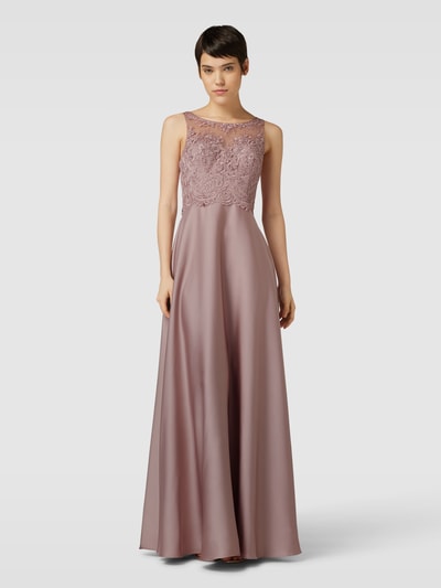 Laona Abendkleid mit Ziersteinbesatz Rose 4