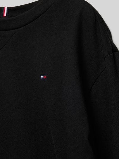 Tommy Hilfiger Teens Bluzka z długim rękawem z wyhaftowanym logo Czarny 2