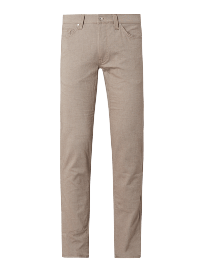 Brax Straight Fit Stoffhose mit Stretch-Anteil Modell 'Cadiz'  Mittelbraun Mel 1