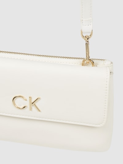 CK Calvin Klein Crossbody Bag in Leder-Optik   Ecru 3