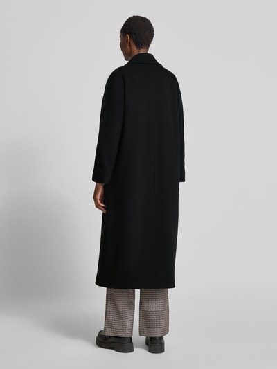 ICONS Cinzia Rocca Płaszcz wełniany z kaszmirem Czarny 5