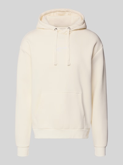 Produktfoto, Relaxed Fit Hoodie mit Känguru-Tasche van KARL KANI in crème, katoenmix, elastische boorden, capuchon met tunnelkoord, logo-stiksel