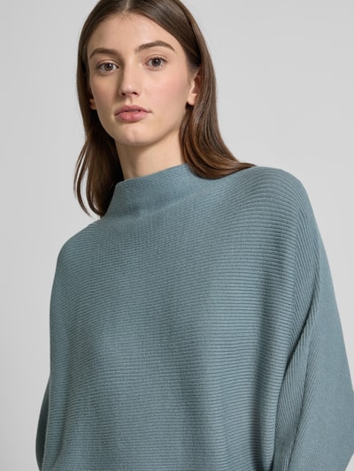 Zero Strickpullover mit Turtleneck Rauchblau 3