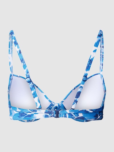 Esprit Bikini-Oberteil mit Allover-Muster Marine 3