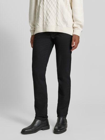 BOSS Orange Slim Fit Chino aus Baumwoll-Mix Black 4