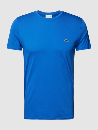 Lacoste T-Shirt in unifarbenem Design Modell 'Supima' Royal 2