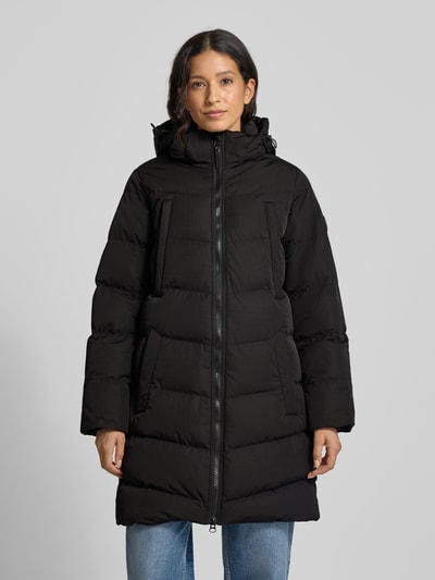 CARS JEANS Kurtka pikowana z zamkiem błyskawicznym dwustronnym model ‘MAYSAY’ Czarny 4