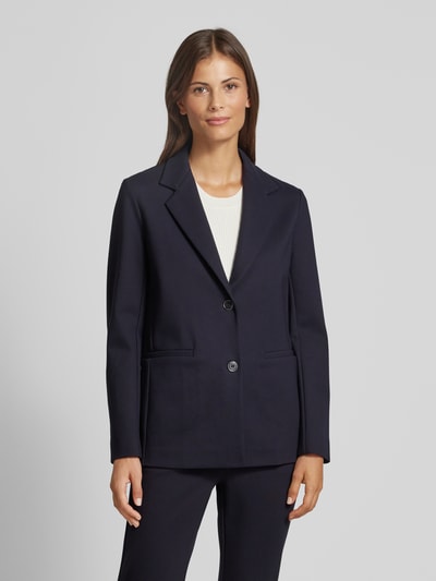 MaxMara Leisure Blazer met reverskraag, model 'JOICE' Marineblauw - 4