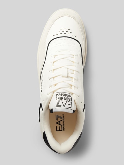 EA7 Emporio Armani Sneakers met labeldetail, model 'RETRO' Wit - 3