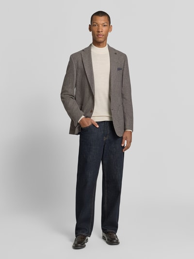 Carl Gross marynarka na 2 guziki o kroju slim fit z mieszanki wełny model 'Tedrick' Ciemnoniebieski 1