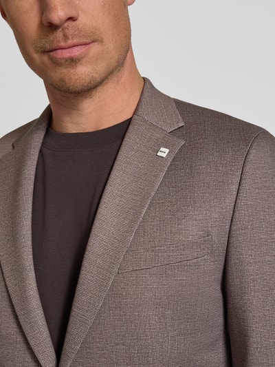 DIGEL Marynarka na dwa guziki o kroju slim fit model ‘Anello’ Jasnobrązowy 3