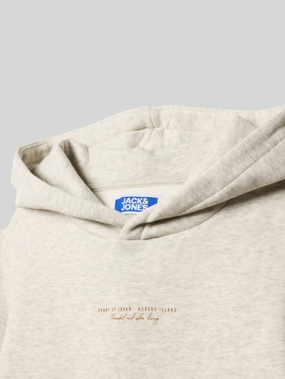 Jack & Jones Bluza z kapturem model ‘KENJI’ Jasnoszary melanż 2