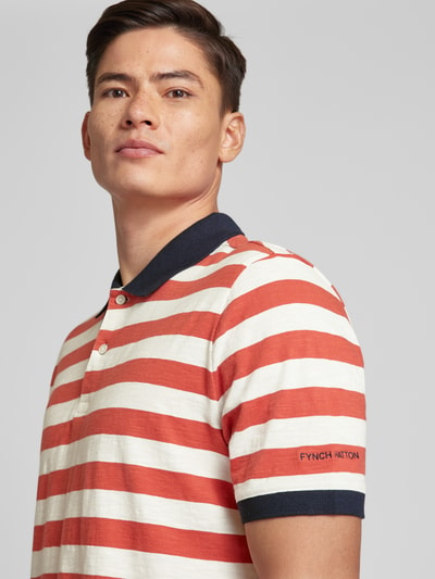 Fynch-Hatton Poloshirt met streepmotief, regular fit Offwhite gemêleerd - 3