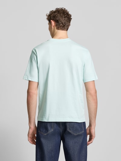 MCNEAL T-shirt o kroju regular fit z czystej bawełny Jasnoturkusowy 5