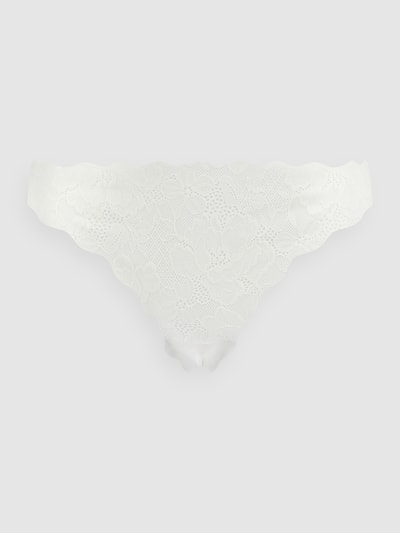 LASCANA String met gebloemd kant  Offwhite - 2