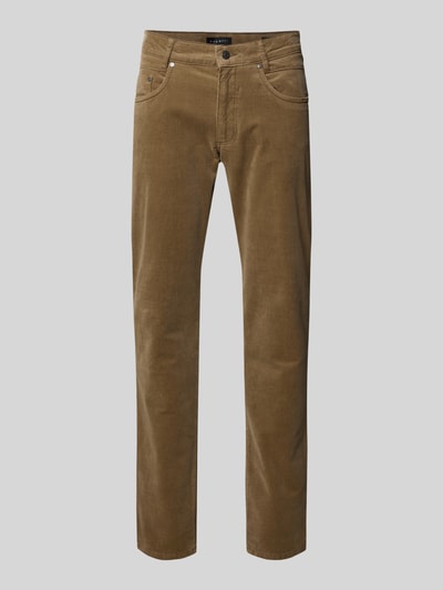bugatti Modern Fit Cordhose mit 5-Pocket-Design Beige 2