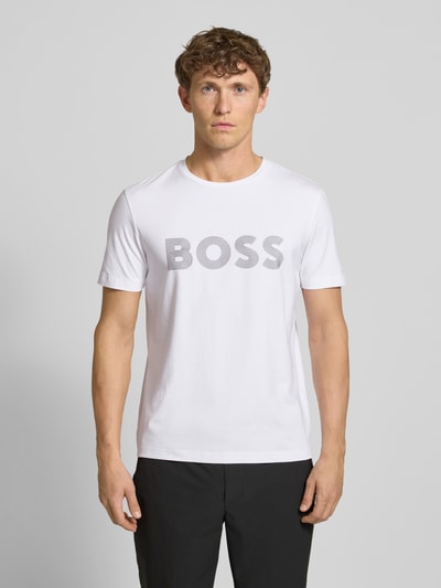 BOSS Green Regular Fit T-Shirt aus Baumwoll-Mix im 2er-Pack Black 4