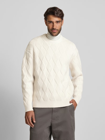 JAKE*S STUDIO MEN Gebreide pullover met ribboorden Kit - 4