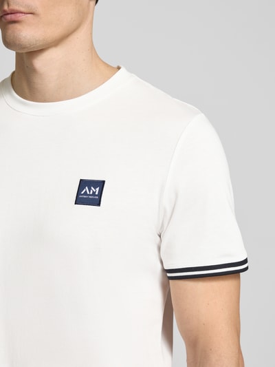 Antony Morato T-Shirt mit Label-Badge Weiss 3