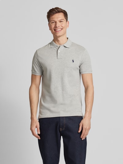 Polo Ralph Lauren Koszulka polo o kroju slim fit z wyhaftowanym logo Beżowy 4