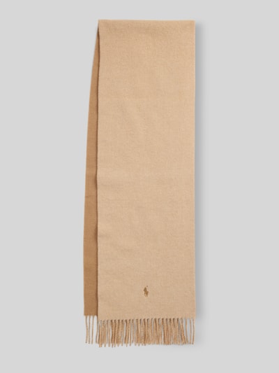 Polo Ralph Lauren Sjaal van pure wol met gestikt logo Camel - 3