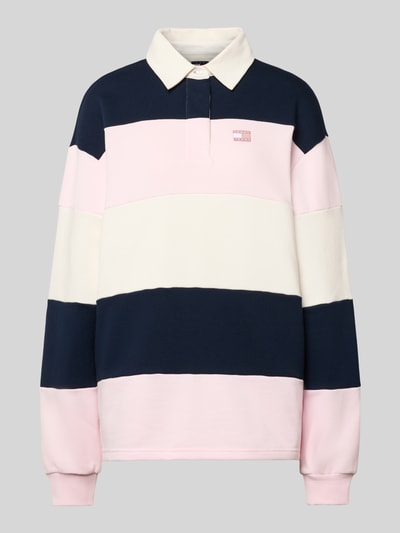 Tommy Jeans Sweter o kroju regular fit z czystej bawełny Jasnoróżowy 2