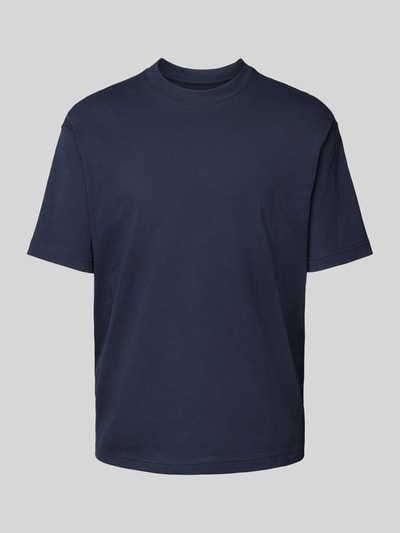 MCNEAL T-shirt met geribde ronde hals Donkerblauw - 1