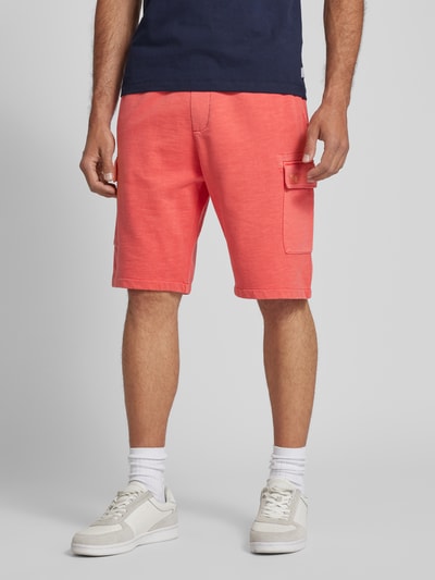 s.Oliver RED LABEL Regular Fit Sweatshorts mit Cargotaschen Koralle 4