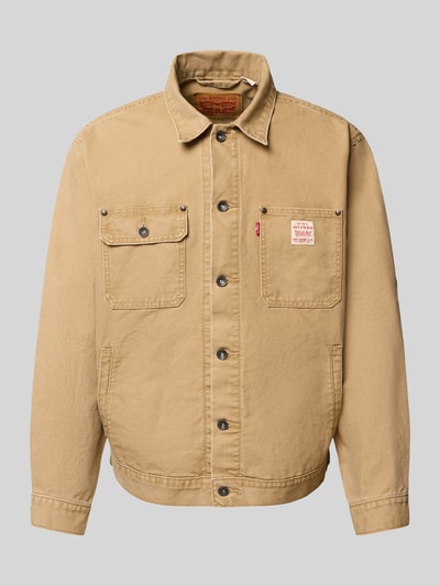 Levi's® Relaxed Fit Hemdjacke mit Brusttaschen Beige 2