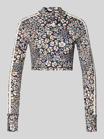 adidas Sportswear Slim Fit sport-top met bloemmotief Zwart - 1