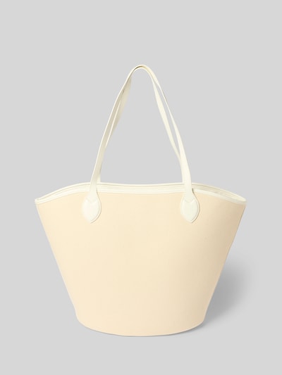 VALENTINO BAGS Shopper mit Logo-Applikation Modell 'COVENT' Weiss 3