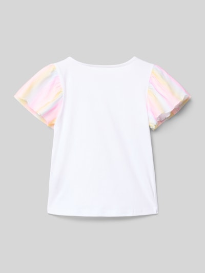 Blue Seven T-Shirt mit Motiv-Print Weiss 3